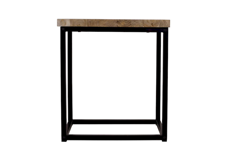 Jofran - Ames Solid Wood Modern Chairside End Table - Natural and Black - 2058-7 view 4