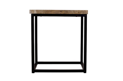 Jofran - Ames Solid Wood Modern Chairside End Table - Natural and Black - 2058-7 view 4
