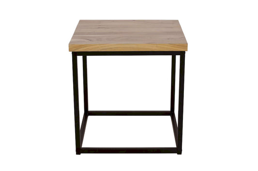 Jofran - Ames Solid Wood Modern End Table - Natural and Black - 2058-3 view 1