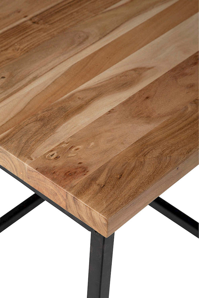 Jofran - Ames Solid Wood Modern End Table - Natural and Black - 2058-3 view 3