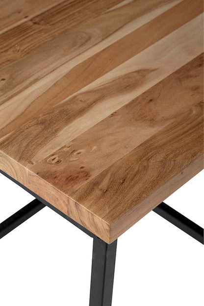 Jofran - Ames Solid Wood Modern End Table - Natural and Black - 2058-3 view 3