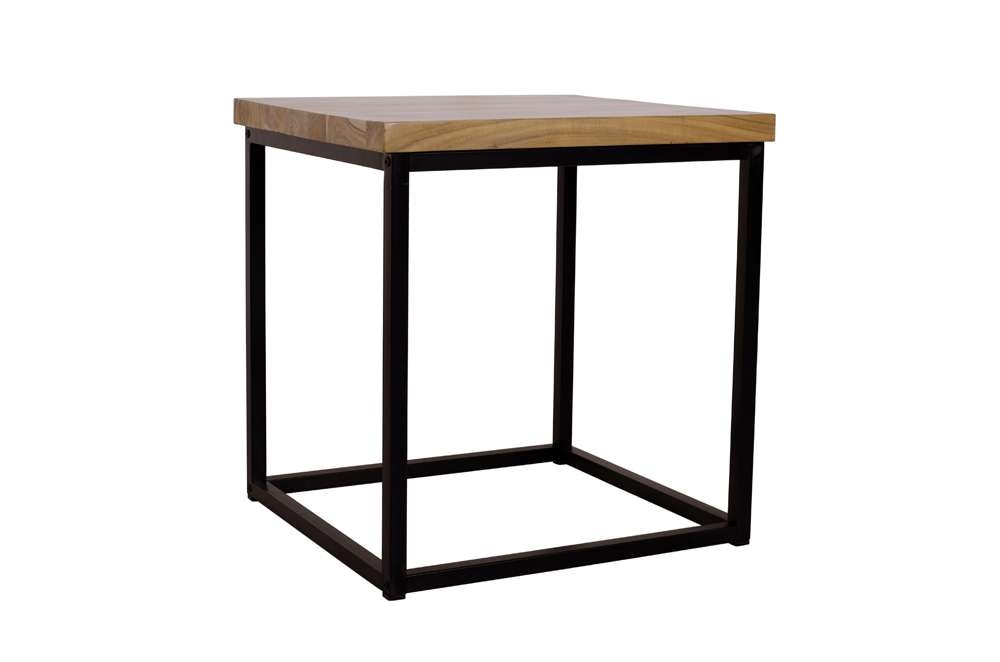 Jofran - Ames Solid Wood Modern End Table - Natural and Black - 2058-3 veiw 1