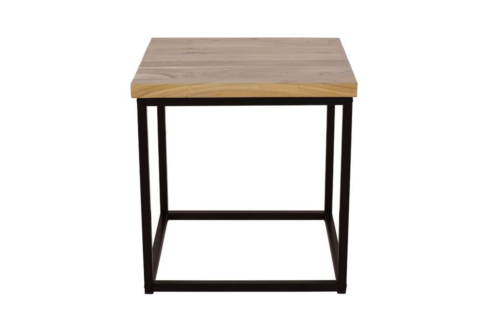 Jofran - Ames Solid Wood Modern End Table - Natural and Black - 2058-3 veiw 4