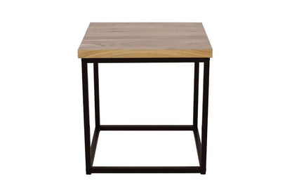 Jofran - Ames Solid Wood Modern End Table - Natural and Black - 2058-3 veiw 4