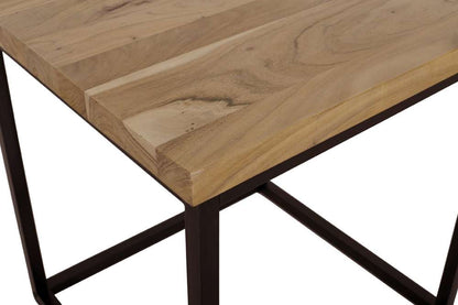 Jofran - Ames Solid Wood Modern End Table - Natural and Black - 2058-3 veiw 5