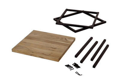 Jofran - Ames Solid Wood Modern End Table - Natural and Black - 2058-3 veiw 6