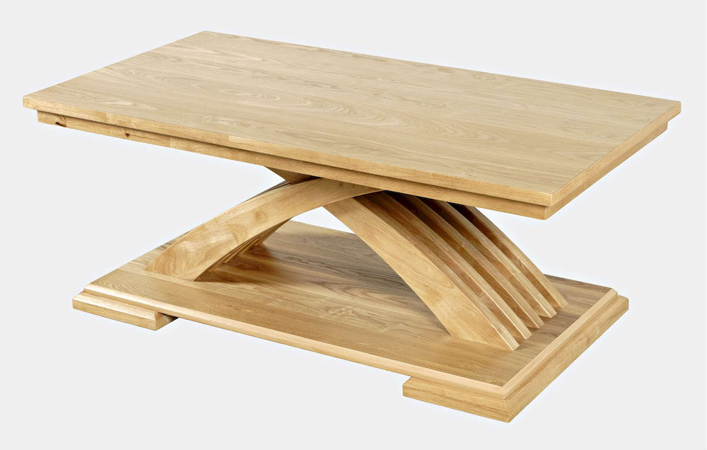 Jofran - Anthology Contemporary 48in Curved Base Coffee Table - Natural - 2092-1 view 3