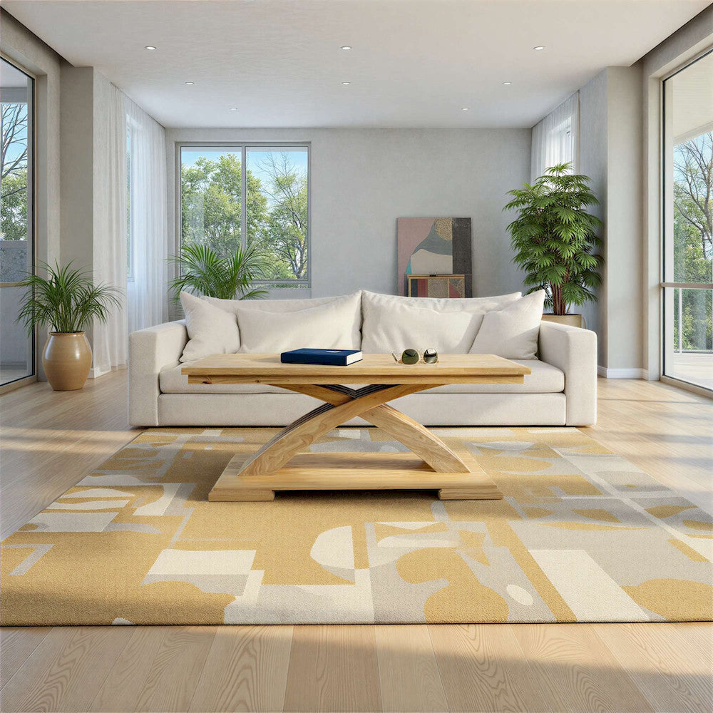 Jofran - Anthology Contemporary 48in Curved Base Coffee Table - Natural - 2092-1 view 6