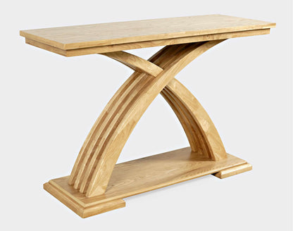 Jofran - Anthology Contemporary 48in Curved Base Console Sofa Table - Natural - 2092-4 view 2