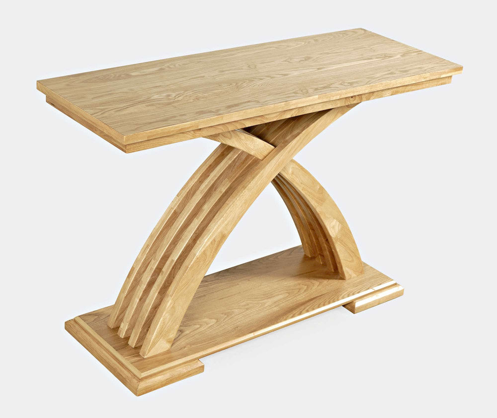 Jofran - Anthology Contemporary 48in Curved Base Console Sofa Table - Natural - 2092-4 view 4