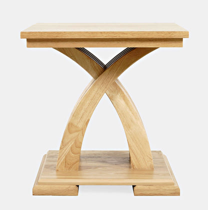 Jofran - Anthology Contemporary Curved Base End Table - Natural - 2092-3 view 1