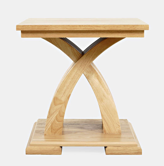 Jofran - Anthology Contemporary Curved Base End Table - Natural - 2092-3 view 1