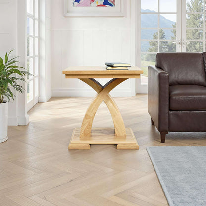 Jofran - Anthology Contemporary Curved Base End Table - Natural - 2092-3 view 6