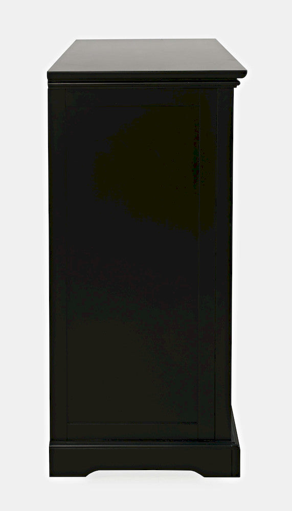 Jofran - Archdale 33in Gothic Arch Transitional Accent Storage Cabinet with Glass Doors in Black - 2295-33 view 4