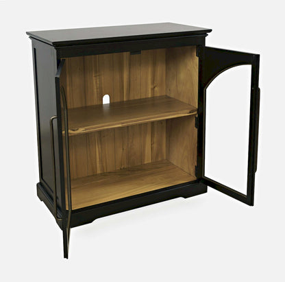 Jofran - Archdale 33in Gothic Arch Transitional Accent Storage Cabinet with Glass Doors in Black - 2295-33 view 9