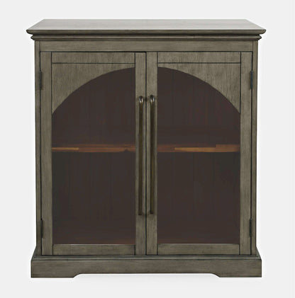 Jofran - Archdale 33in Gothic Arch Transitional Accent Storage Cabinet with Glass Doors in Grey - 2294-33 view 1
