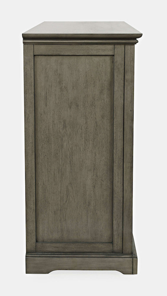 Jofran - Archdale 33in Gothic Arch Transitional Accent Storage Cabinet with Glass Doors in Grey - 2294-33 view 4