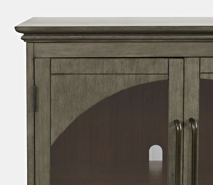 Jofran - Archdale 33in Gothic Arch Transitional Accent Storage Cabinet with Glass Doors in Grey - 2294-33 view 7