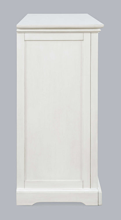 Jofran - Archdale 33in Gothic Arch Transitional Accent Storage Cabinet with Glass Doors in White - 2293-33 view 4