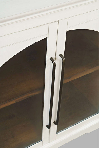 Jofran - Archdale 33in Gothic Arch Transitional Accent Storage Cabinet with Glass Doors in White - 2293-33 view 8