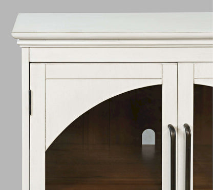Jofran - Archdale 65in Gothic Arch Transitional Sideboard Storage Cabinet with Glass Doors in White - 2293-65 view 7