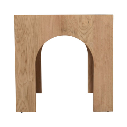 Jofran - Archimedes 20in Arched Wood Square Modern Rustic End Table in Oak - 2430-3 view 5
