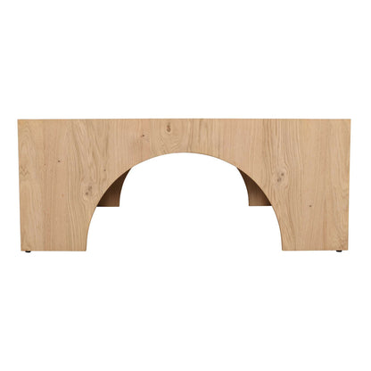 Jofran - Archimedes 40in Arched Wood Square Modern Rustic Coffee Table in Oak - 2430-2 view 5