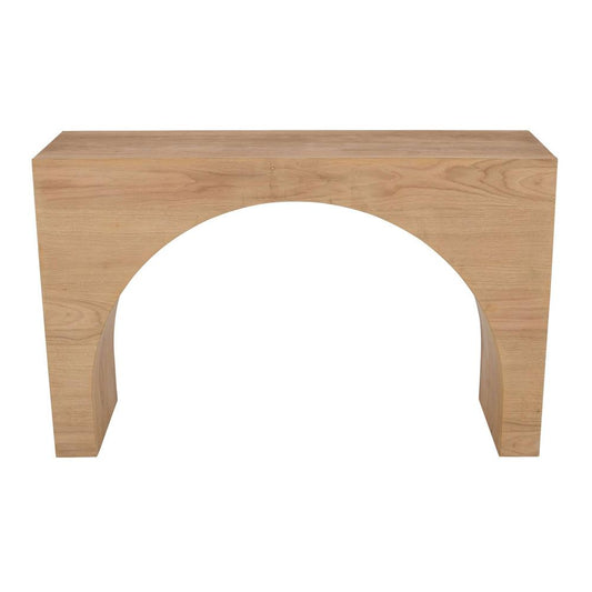 Jofran - Archimedes 48in Arched Wood Modern Rustic Sofa Console Table in Oak - 2430-4 veiw 2