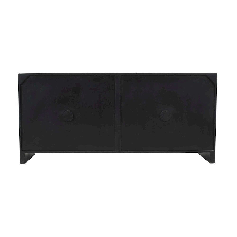 Jofran - Archimedes 60in Curved Arch Four Door Sideboard Storage Cabinet in Black - 2433-60 view 4
