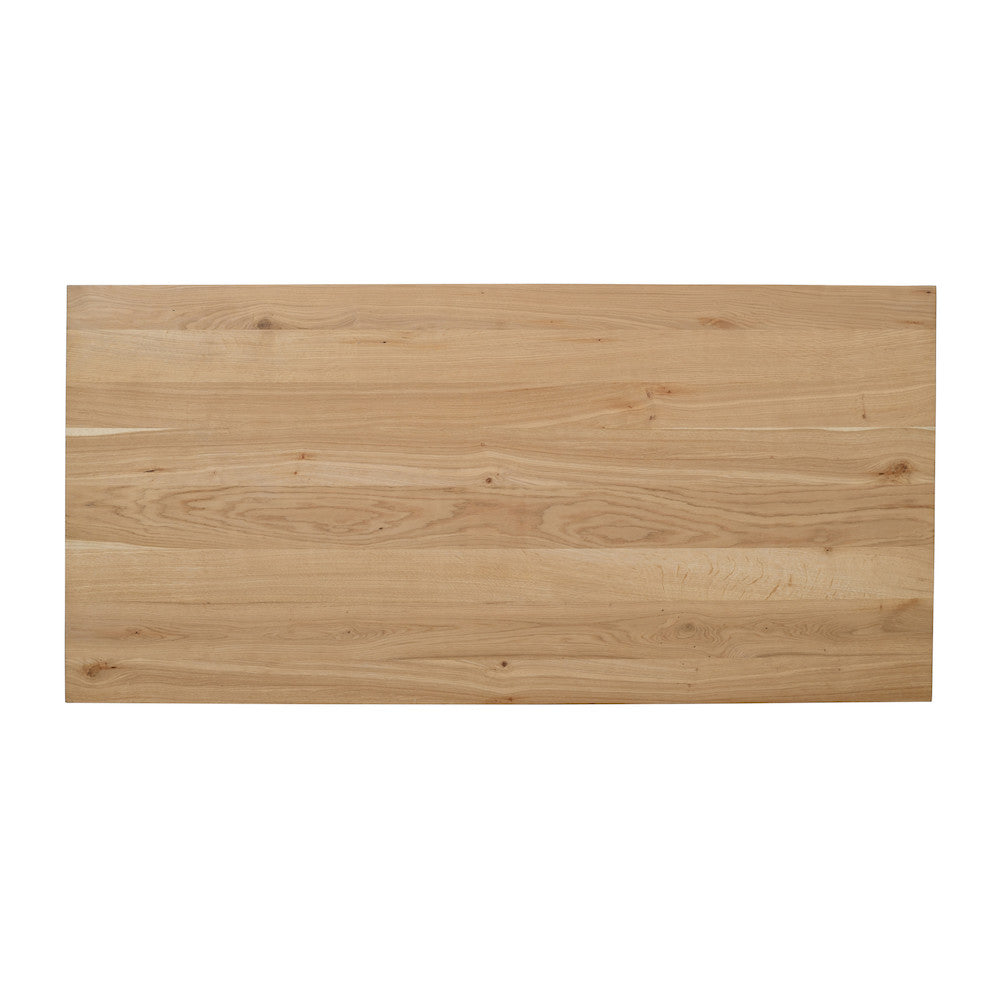 Jofran - Archimedes 88in Modern Wood Dining Table with Arched Base in Oak - 2431-88TBKT view 4