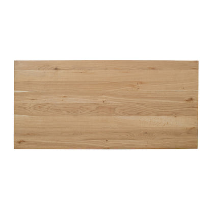Jofran - Archimedes 88in Modern Wood Dining Table with Arched Base in Oak - 2431-88TBKT view 4