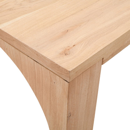 Jofran - Archimedes 88in Modern Wood Dining Table with Arched Base in Oak - 2431-88TBKT view 5