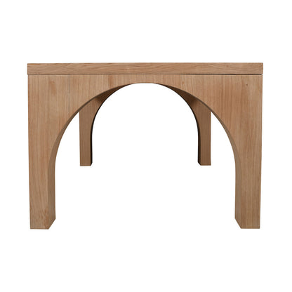 Jofran - Archimedes 88in Modern Wood Dining Table with Arched Base in Oak - 2431-88TBKT view 6