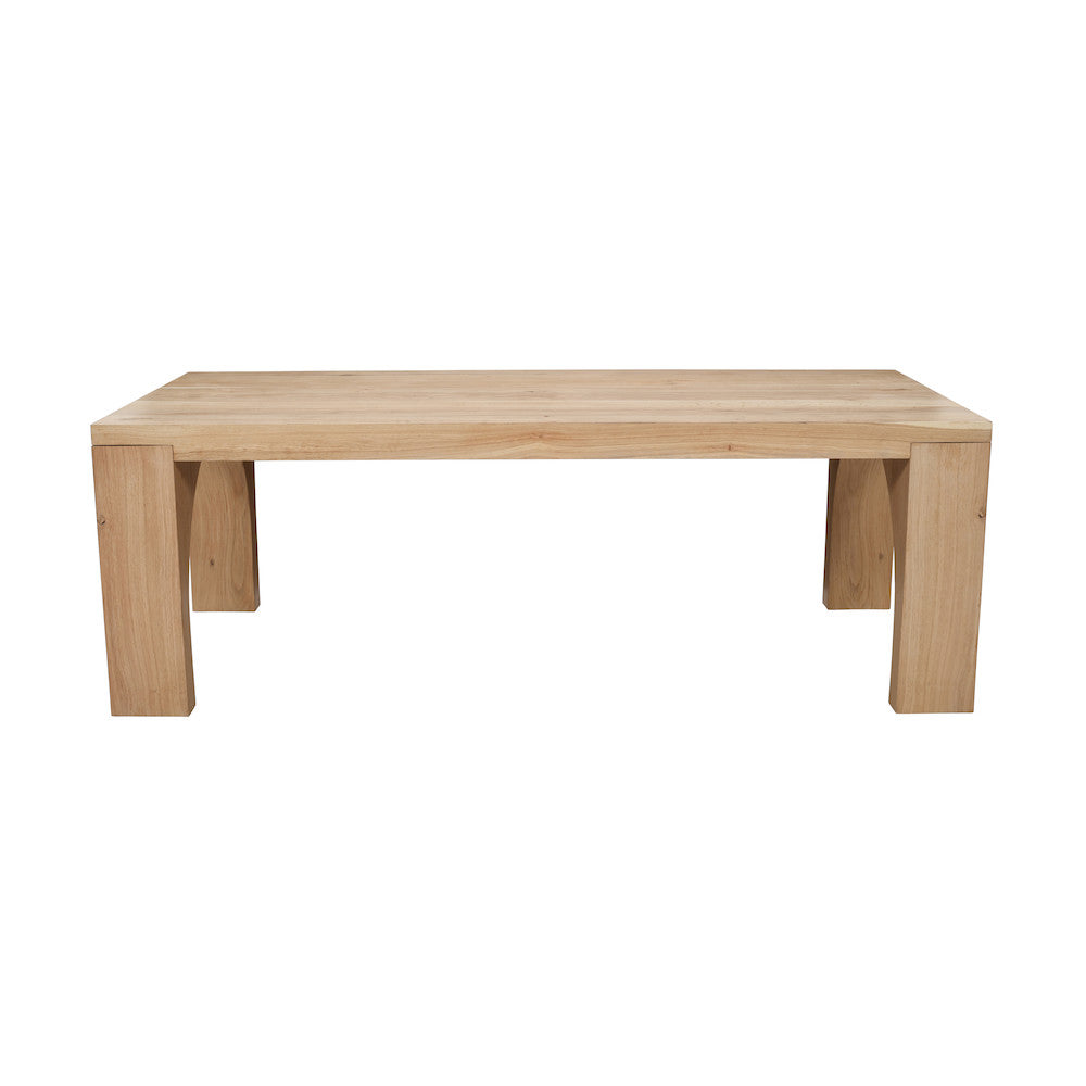 Jofran - Archimedes 88in Modern Wood Dining Table with Arched Base in Oak - 2431-88TBKT view 7