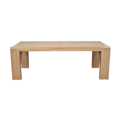 Jofran - Archimedes 88in Modern Wood Dining Table with Arched Base in Oak - 2431-88TBKT view 7