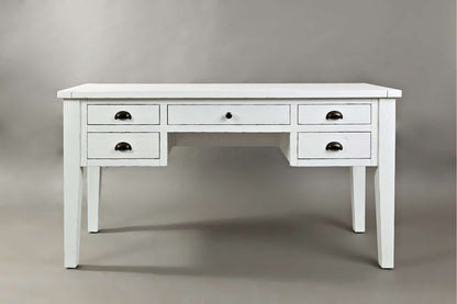 Jofran - Artisans Craft 5 in Drawer Desk in Weathered white - 1744-58 view 1