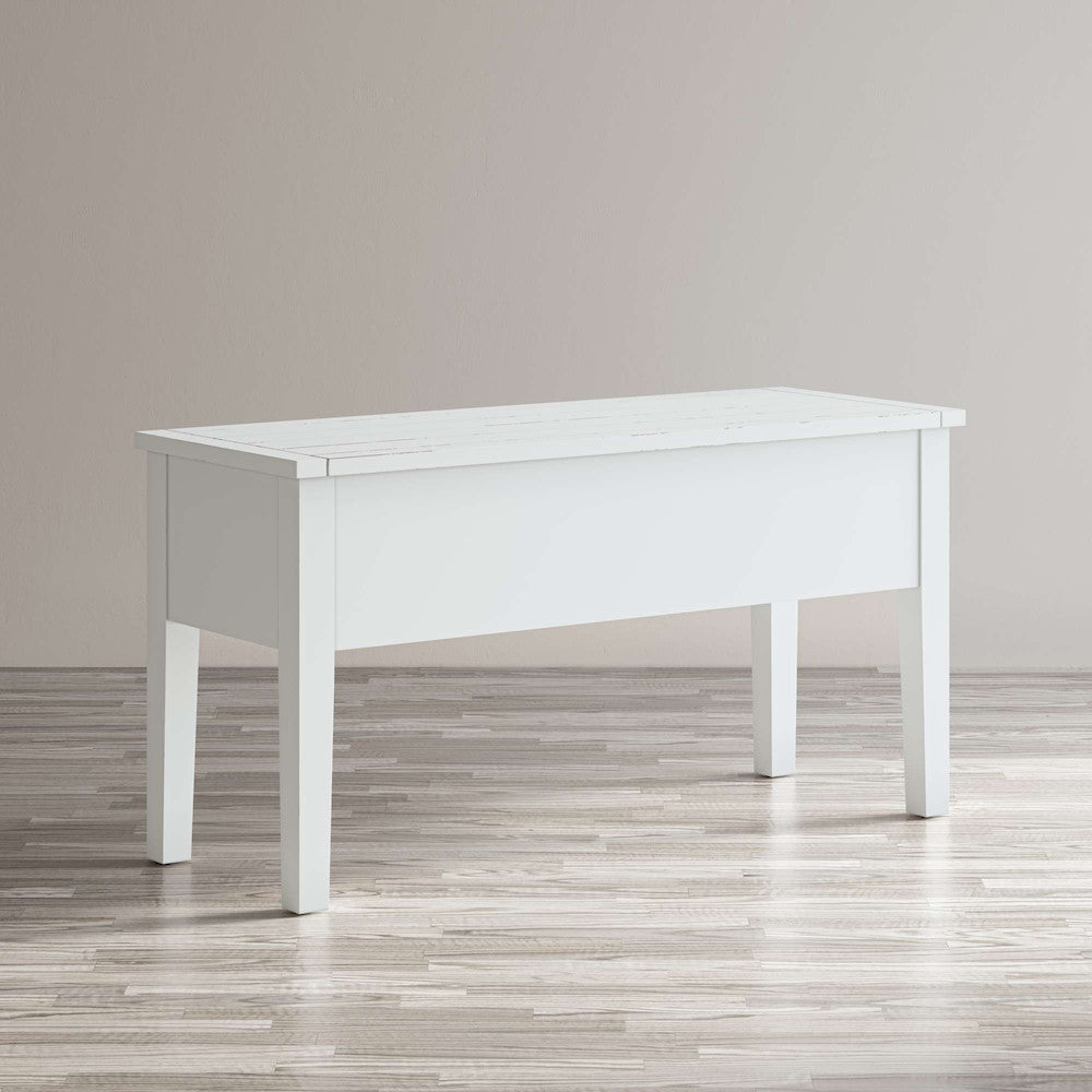 Jofran - Artisans Craft 5 in Drawer Desk in Weathered white - 1744-58 view 4