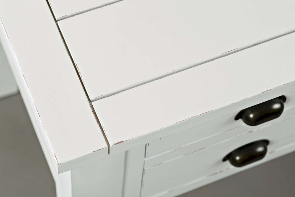 Jofran - Artisans Craft 5 in Drawer Desk in Weathered white - 1744-58 view 12