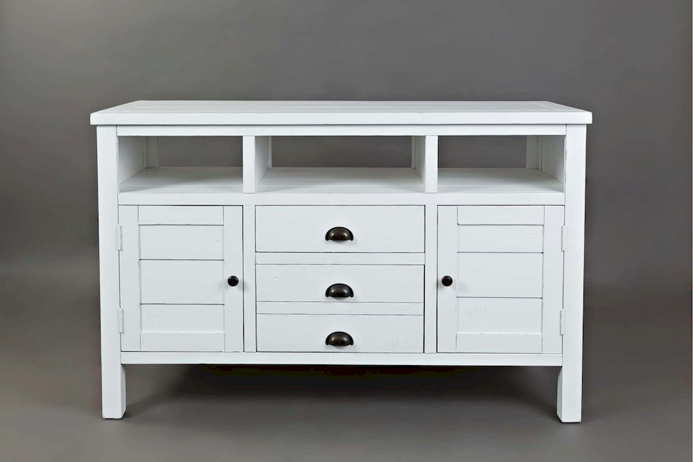 Jofran - Artisans Craft 50in Media Console in eathered white - 1744-50 view 1