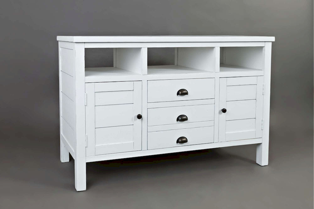 Jofran - Artisans Craft 50in Media Console in eathered white - 1744-50 view 2