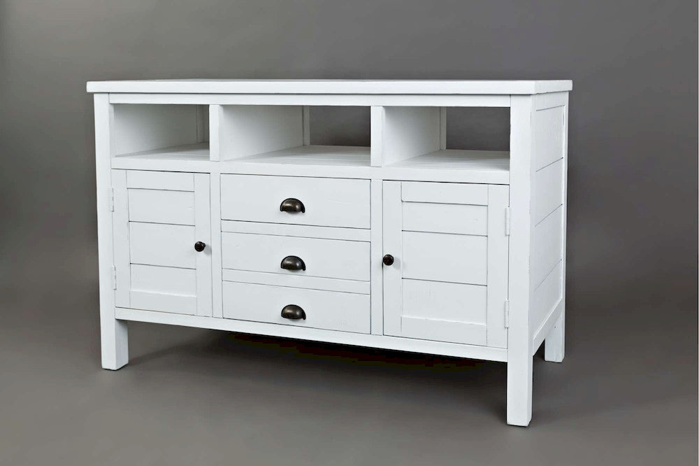 Jofran - Artisans Craft 50in Media Console in eathered white - 1744-50 view 3