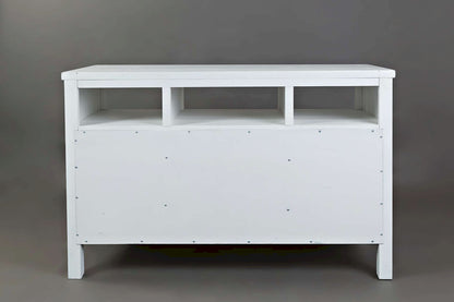 Jofran - Artisans Craft 50in Media Console in eathered white - 1744-50 view 4