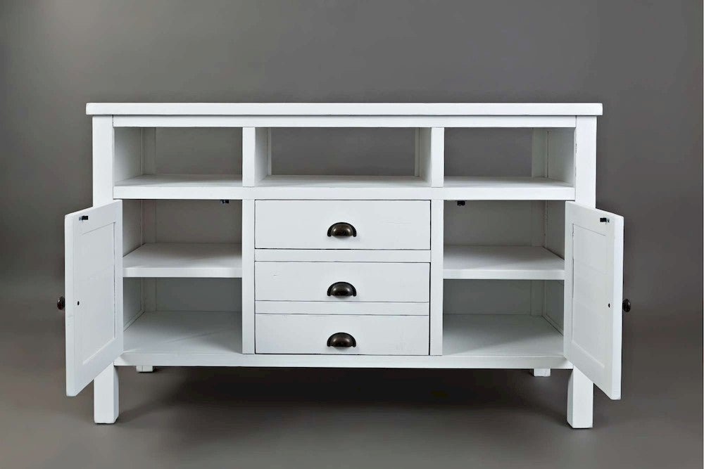 Jofran - Artisans Craft 50in Media Console in eathered white - 1744-50 view 8