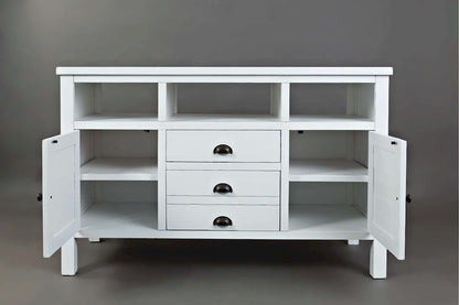 Jofran - Artisans Craft 50in Media Console in eathered white - 1744-50 view 8