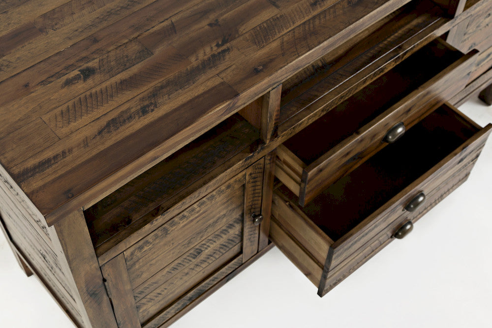Jofran - Artisans Craft 60in Media Console in Dakota Oak - 1742-60 view 6