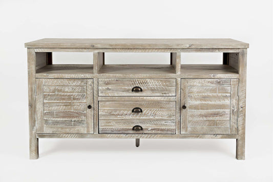 Jofran - Artisans Craft 60in Media Console in Washed Grey - 1743-60 view 1