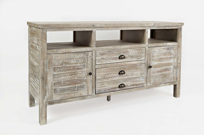 Jofran - Artisans Craft 60in Media Console in Washed Grey - 1743-60 view 2