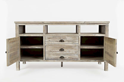 Jofran - Artisans Craft 60in Media Console in Washed Grey - 1743-60 view 7