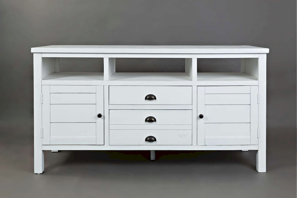 Jofran - Artisans Craft 60in Media Console in weathered white - 1744-60 view 1