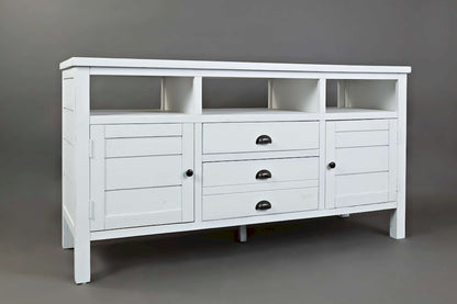 Jofran - Artisans Craft 60in Media Console in weathered white - 1744-60 view 2